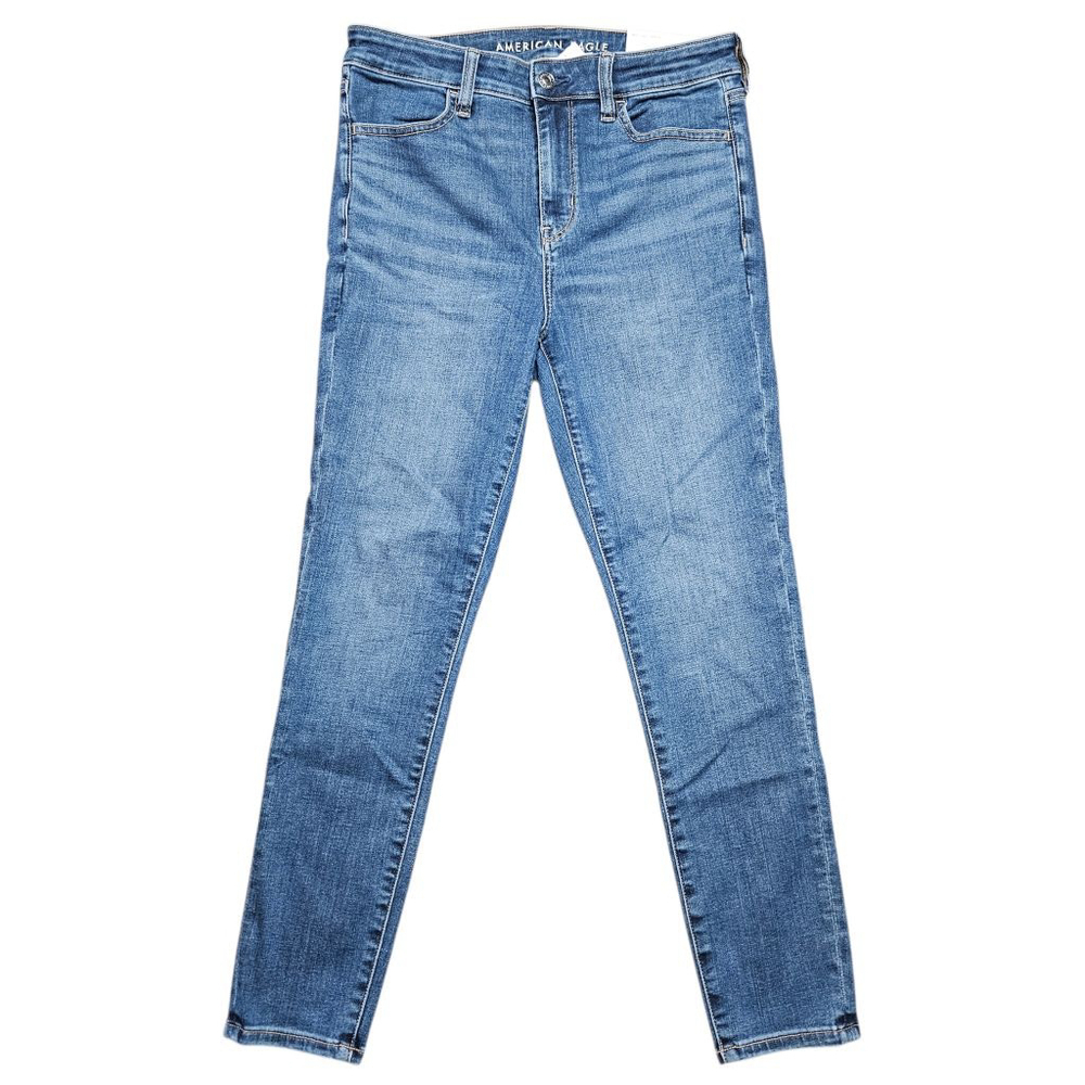 American Eagle 10 Short Next Level Stretch Blue High Rise Skinny Jeggings